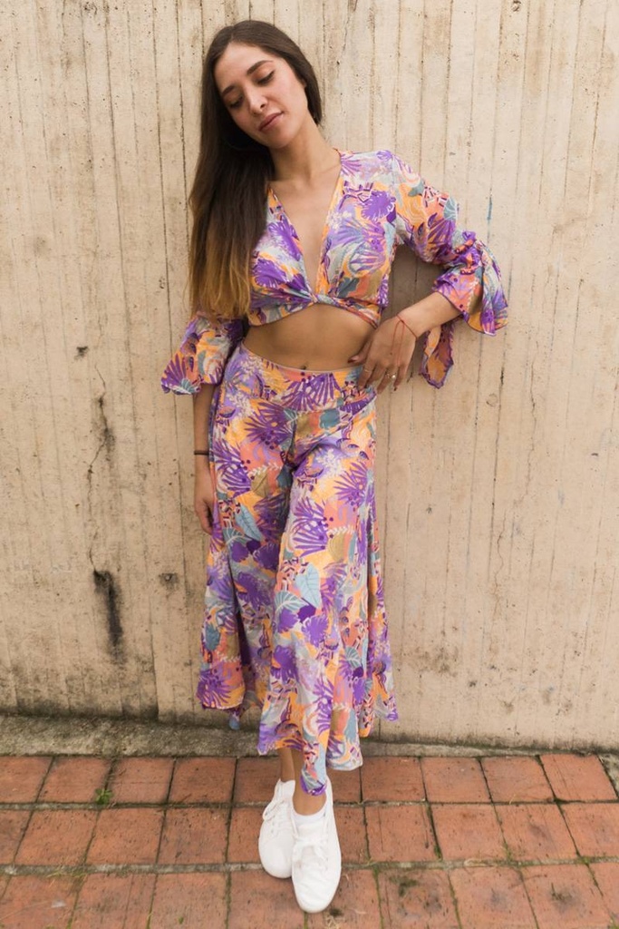 [OMTR281-2] Pantalon de Seda