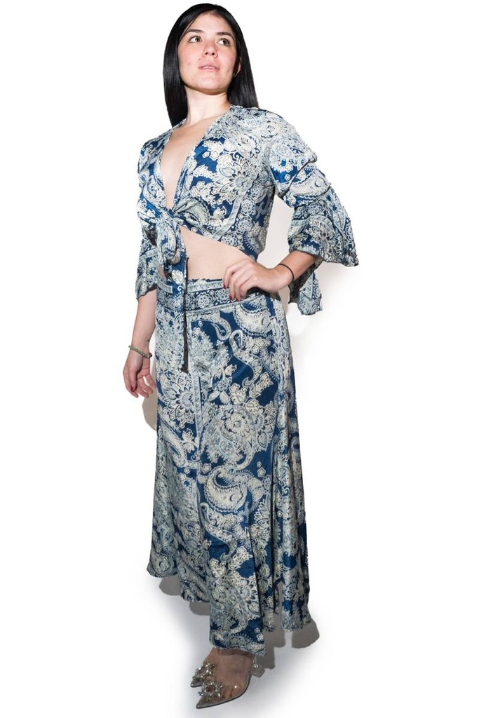 [OMTR281-5] Pantalon de Seda