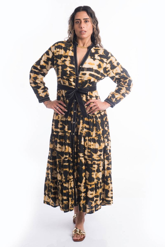 Vestido Largo de Algodón