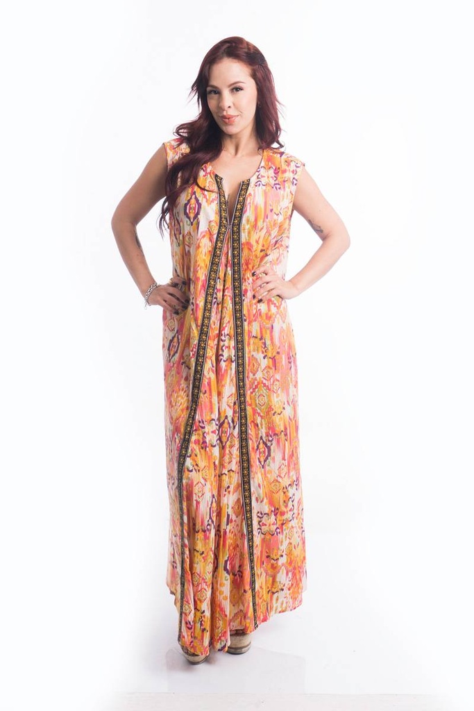 Vestido Largo de Algodón