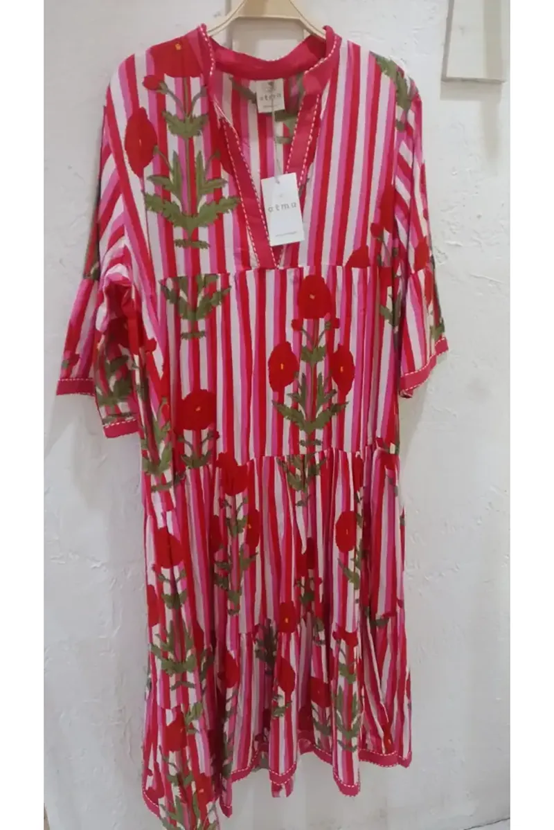 Vestido Largo de Algodón