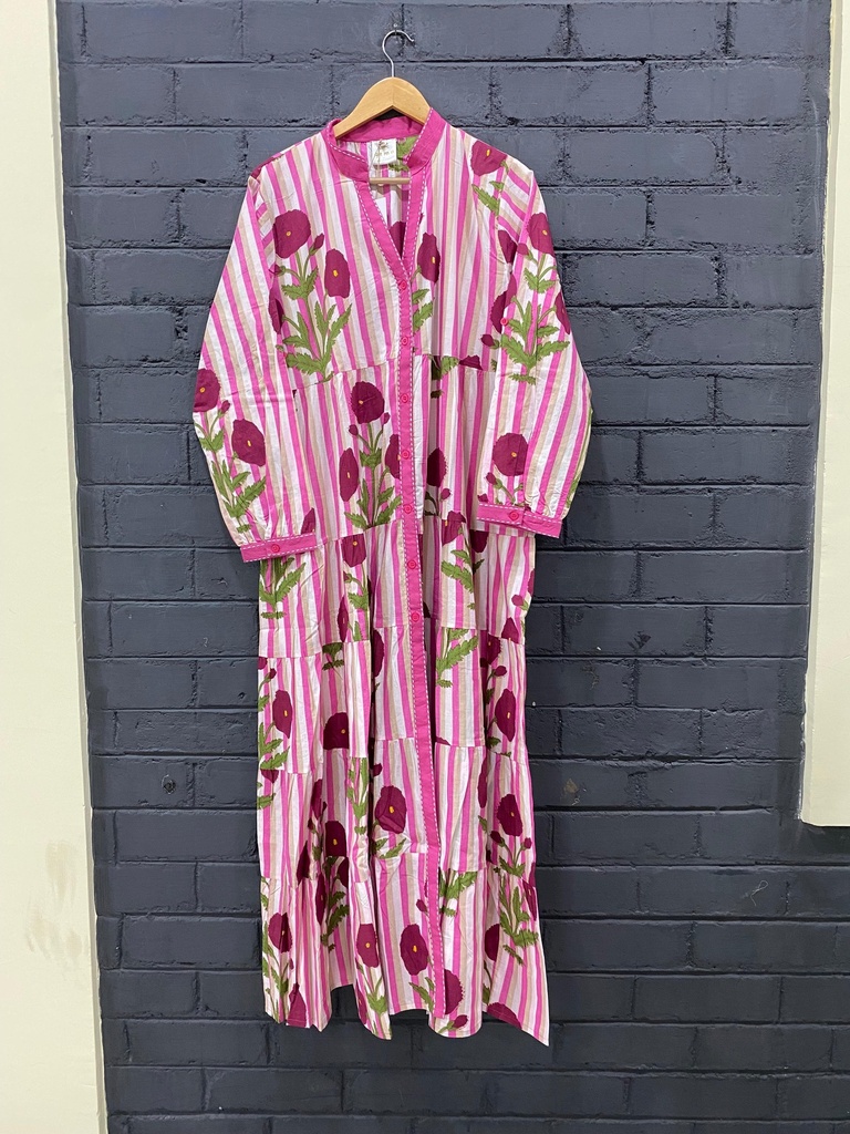 Vestido Largo de Algodón