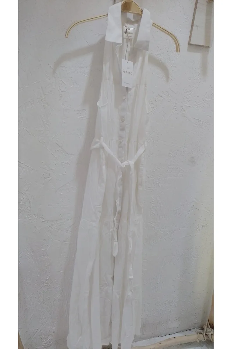 Vestido Largo de Algodón