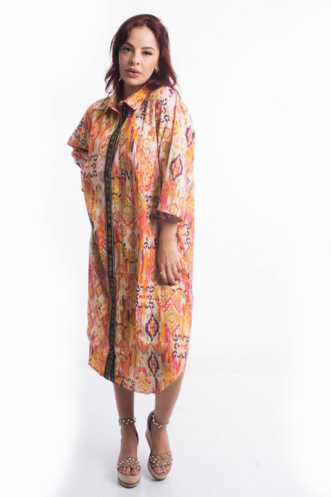 Vestido Largo de Algodón