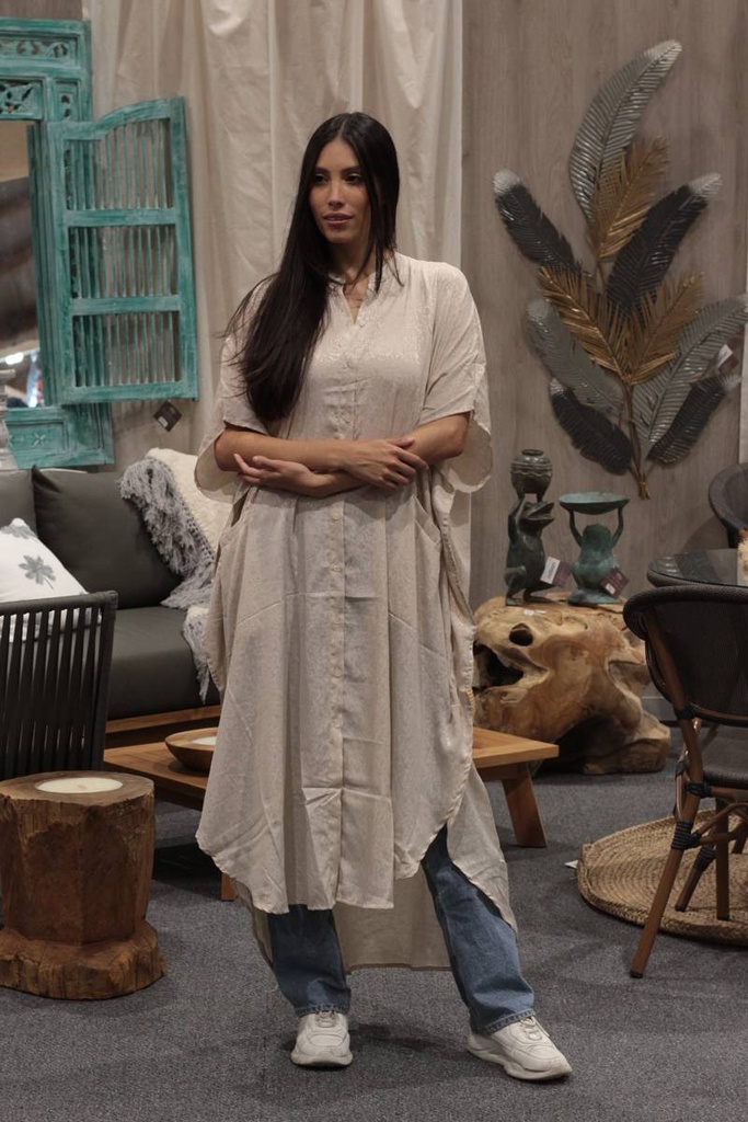 Vestido Largo de Seda