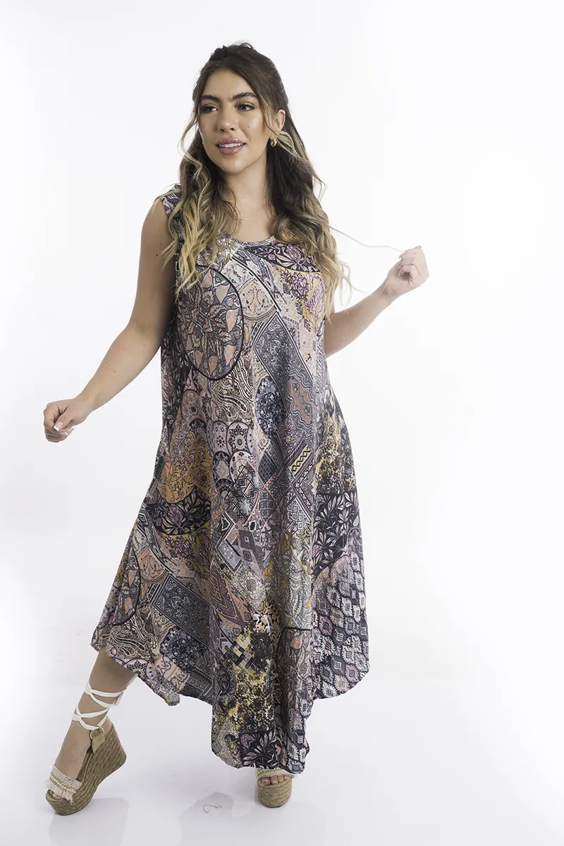 Vestido Largo de Seda