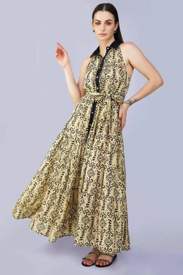 Vestido Largo de Algodón