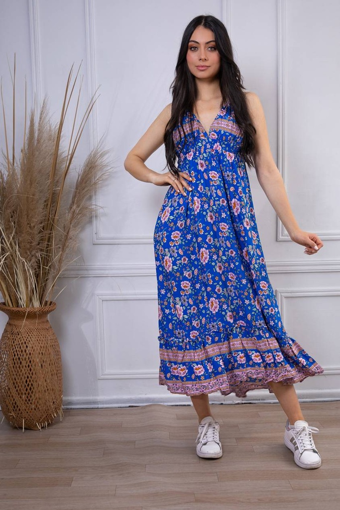 [TA01-3] Vestido Largo de Rayon