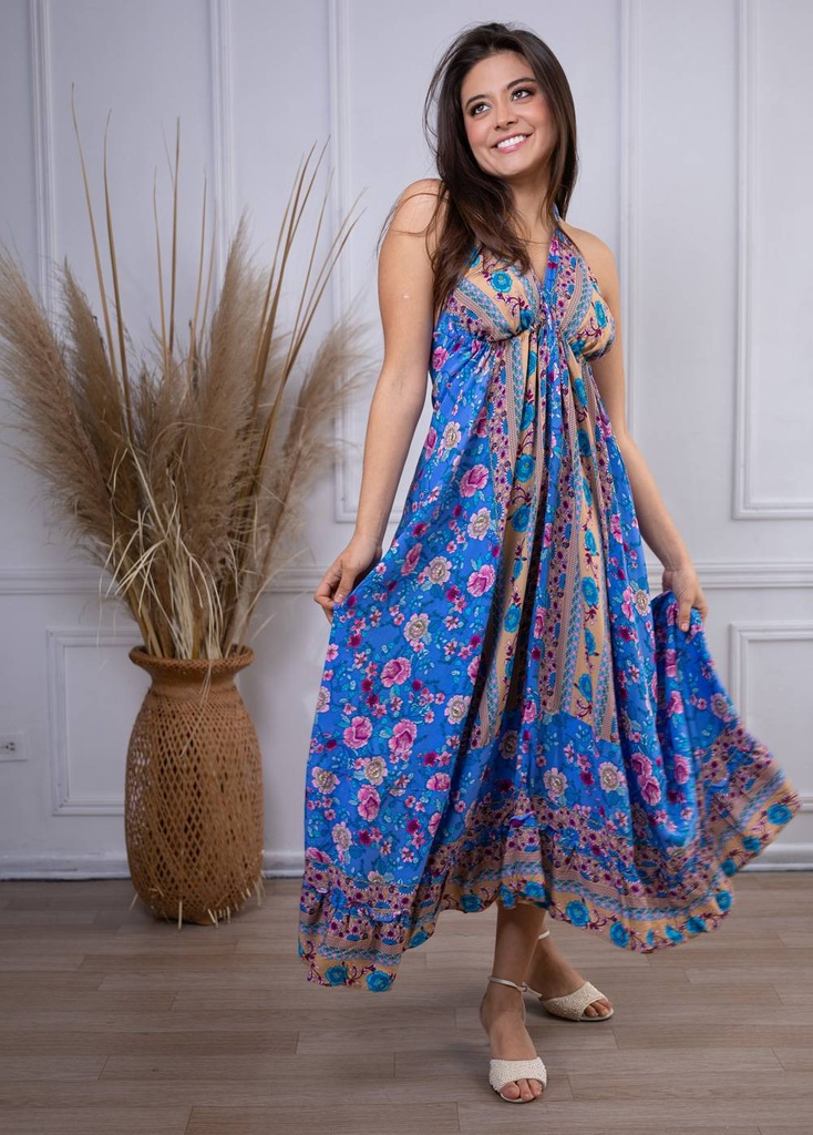 Vestido Largo de Rayon