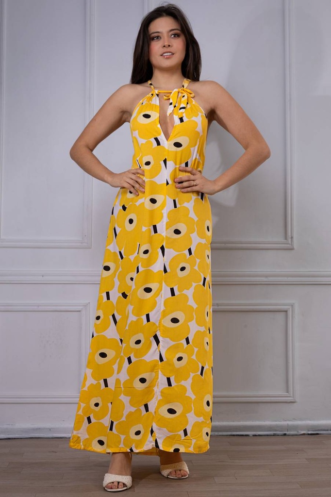 Vestido Largo de Rayon