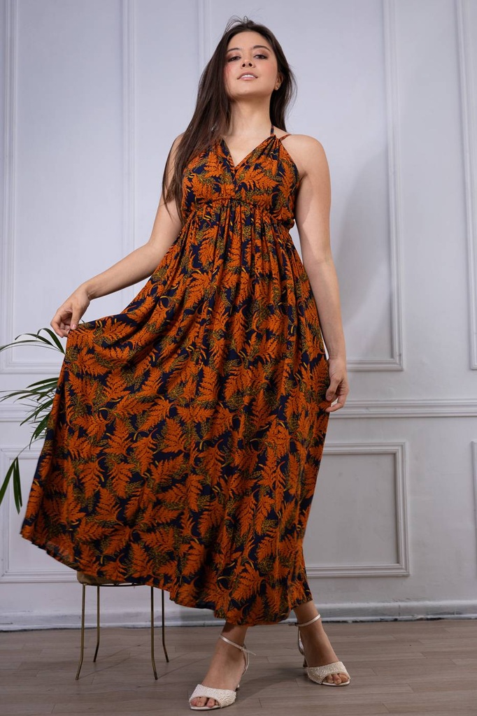 Vestido Largo de Rayon