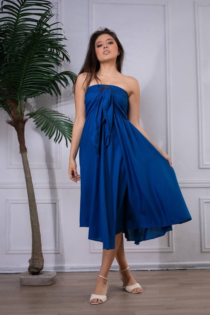 [TA01-22] Vestido Largo de Rayon