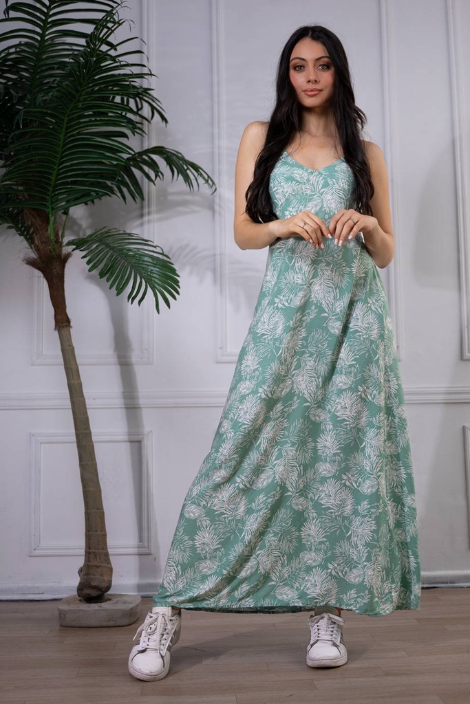 [TA01-27] Vestido Largo de Rayon