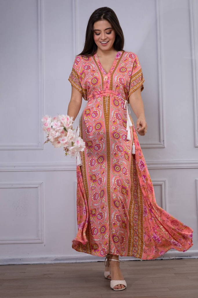 Vestido Largo de Rayon