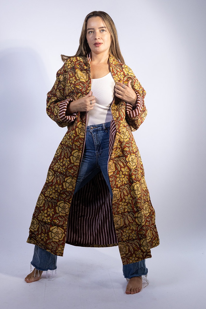 Chaqueta Larga de Algodón