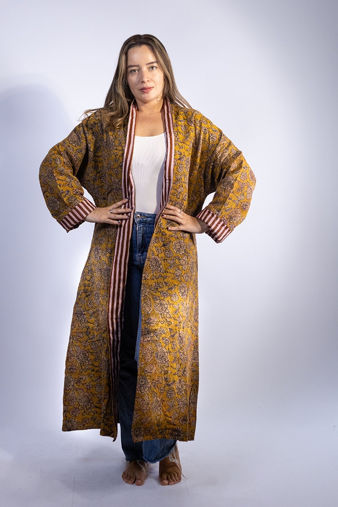 Chaqueta Larga de Algodón