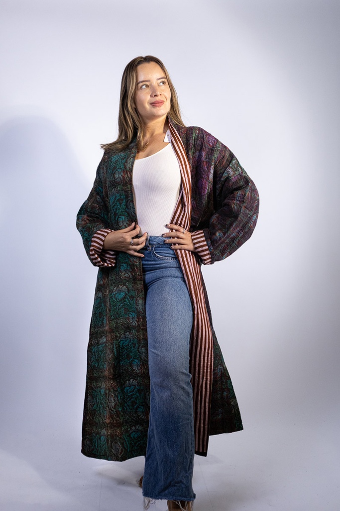 Chaqueta Larga de Algodón