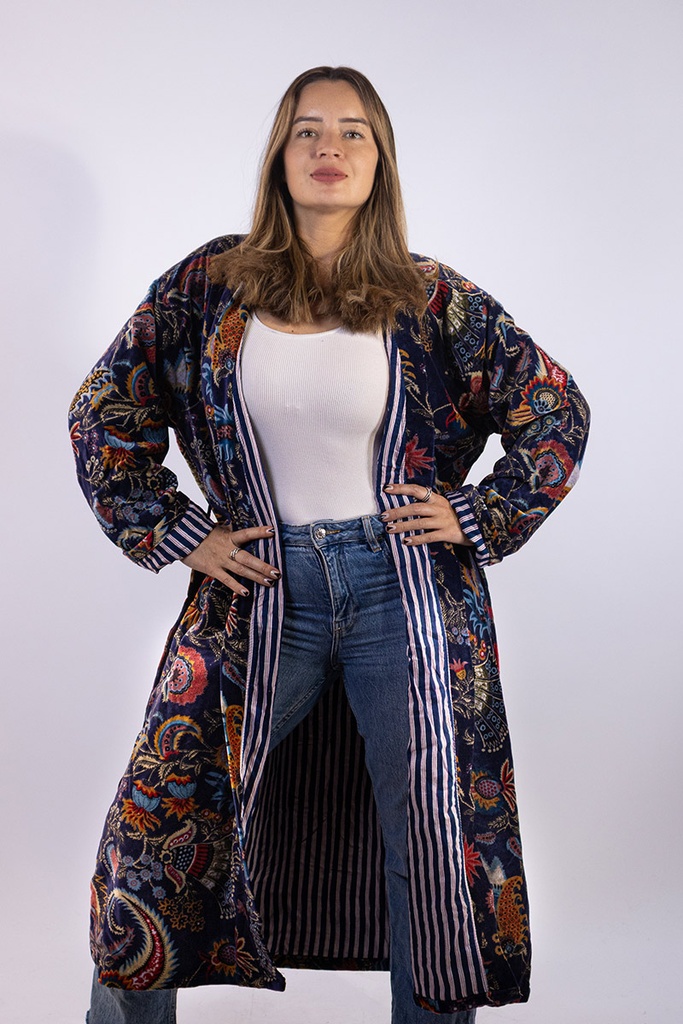 Chaqueta Larga de Gamuza