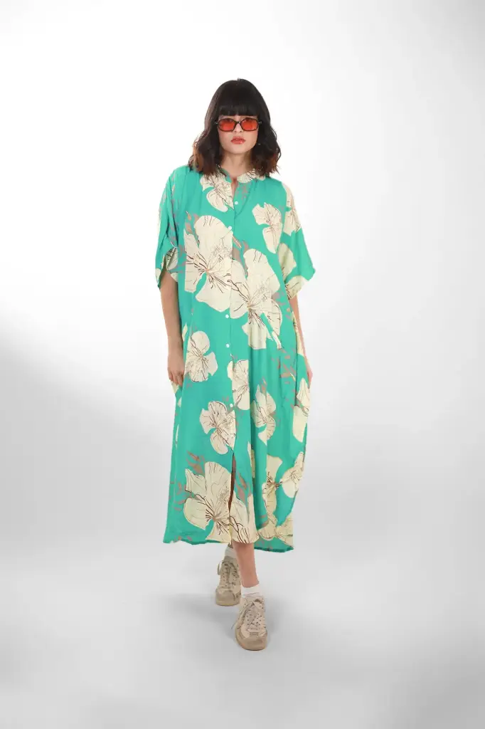 Vestido Largo de Seda