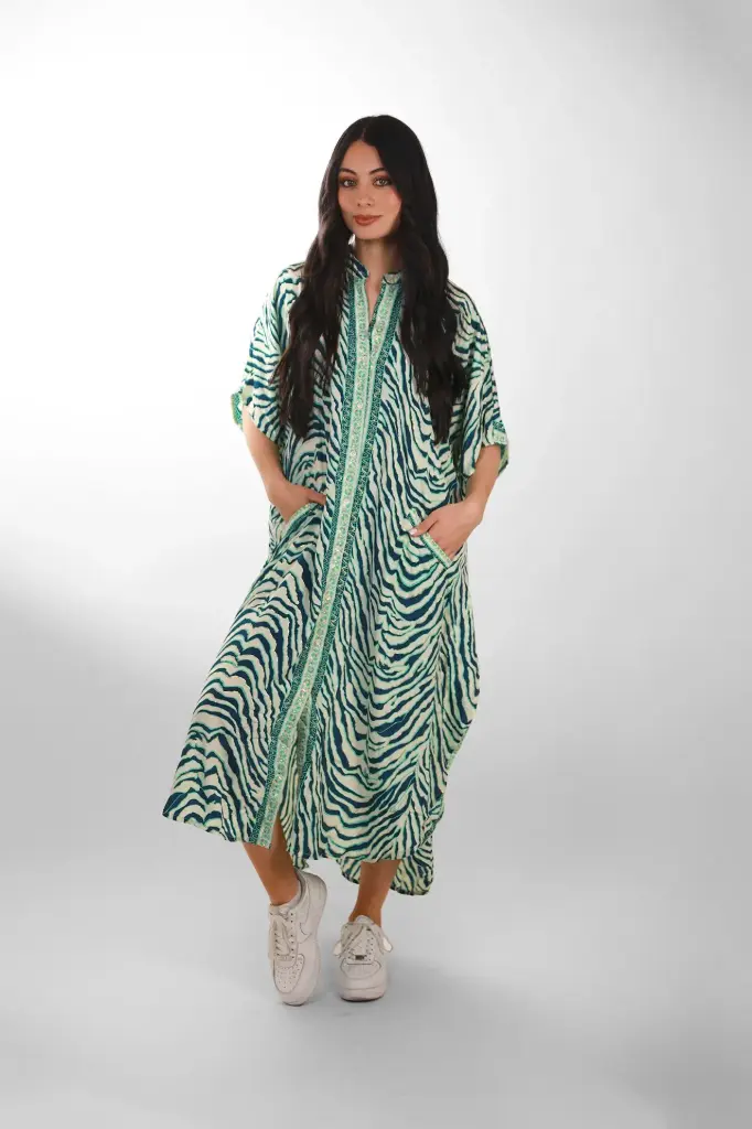 Vestido Largo de Seda