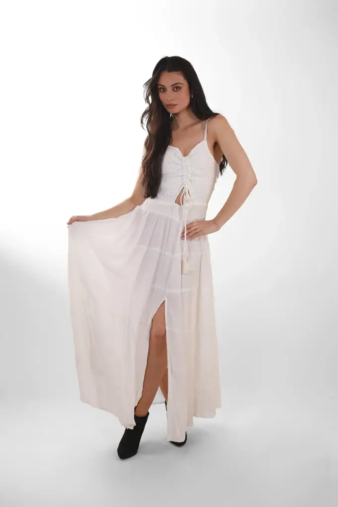 Vestido Largo de Rayon