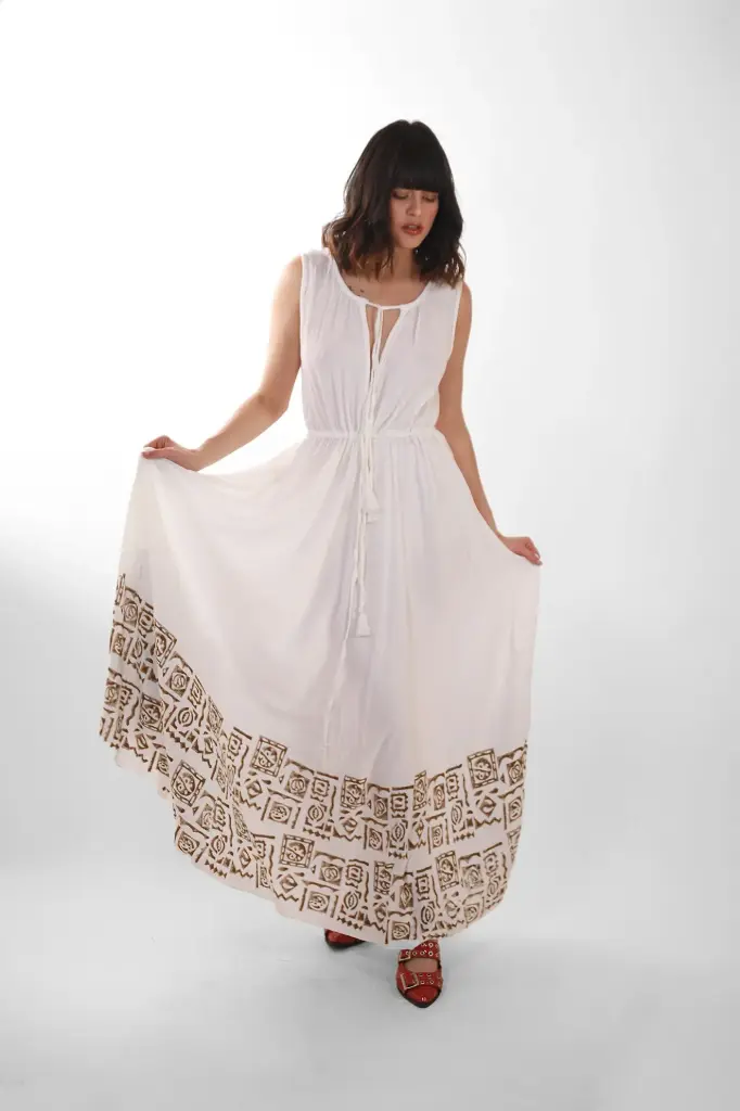 [LD3771] Vestido Largo de Rayon