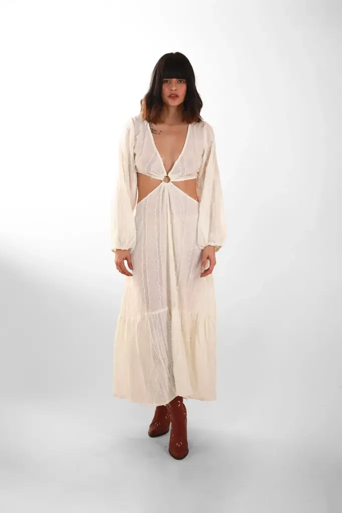 [LD3955] Vestido Largo de Rayon