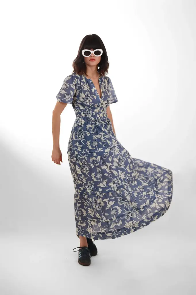 Vestido Largo de Algodón