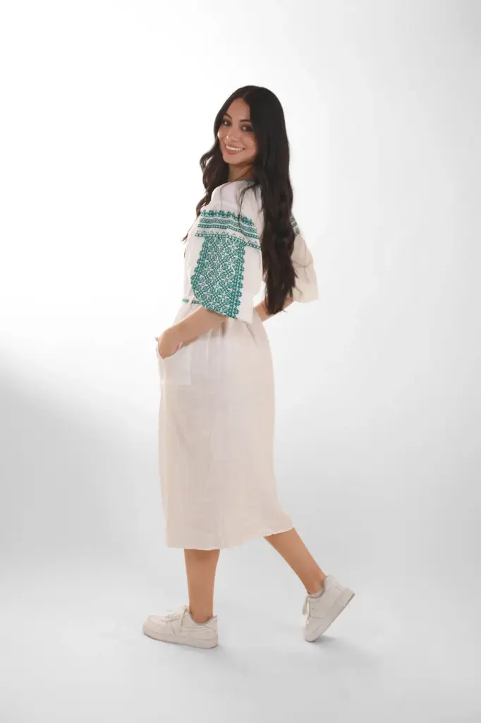 Vestido Largo de Algodón