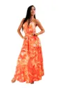 Vestido Volados de Seda