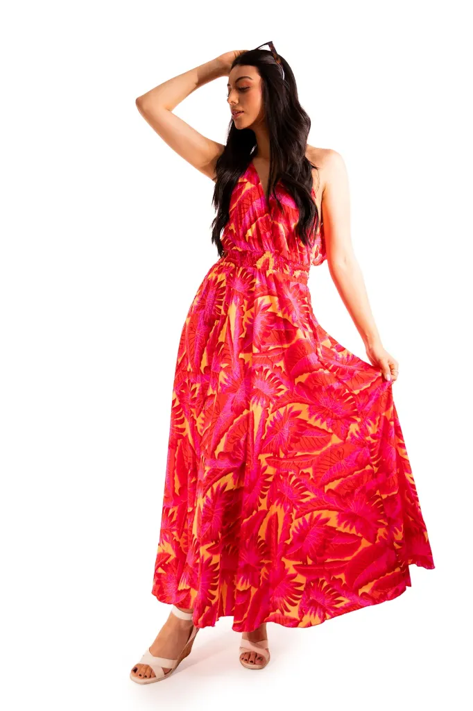 Vestido Volados de Seda