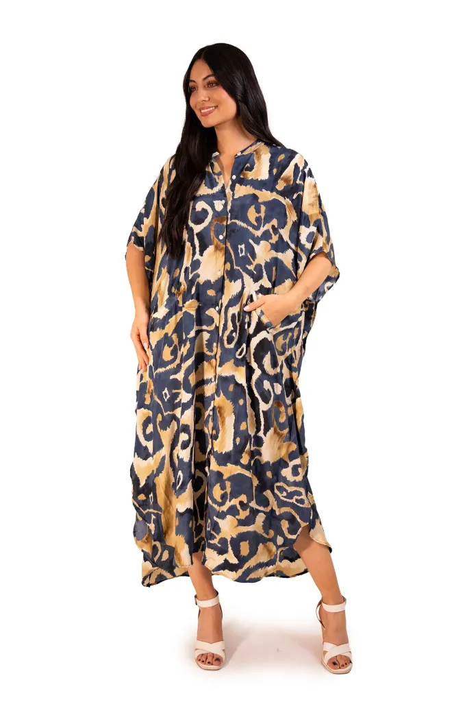 Vestido Caftán de Seda