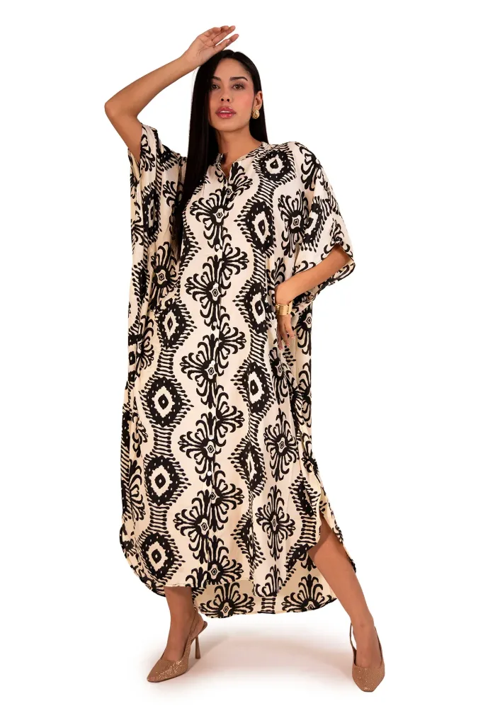 Vestido Caftán de Seda