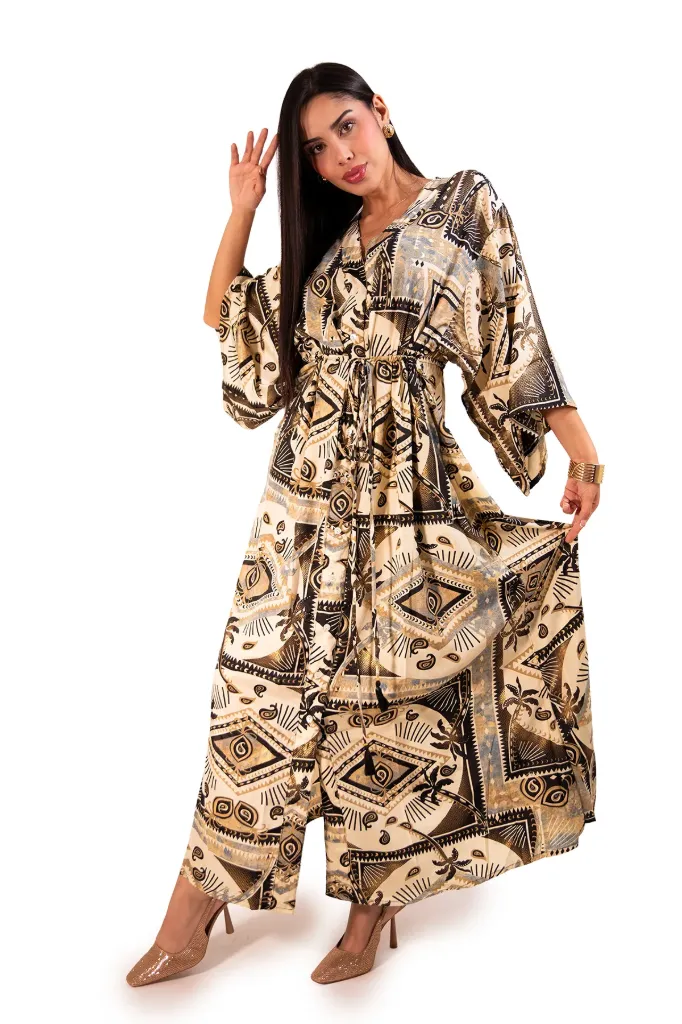 Vestido Kimono Beige