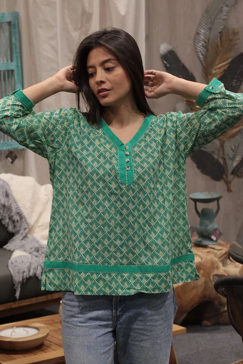 [CT9F-4] Blusa de Algodón