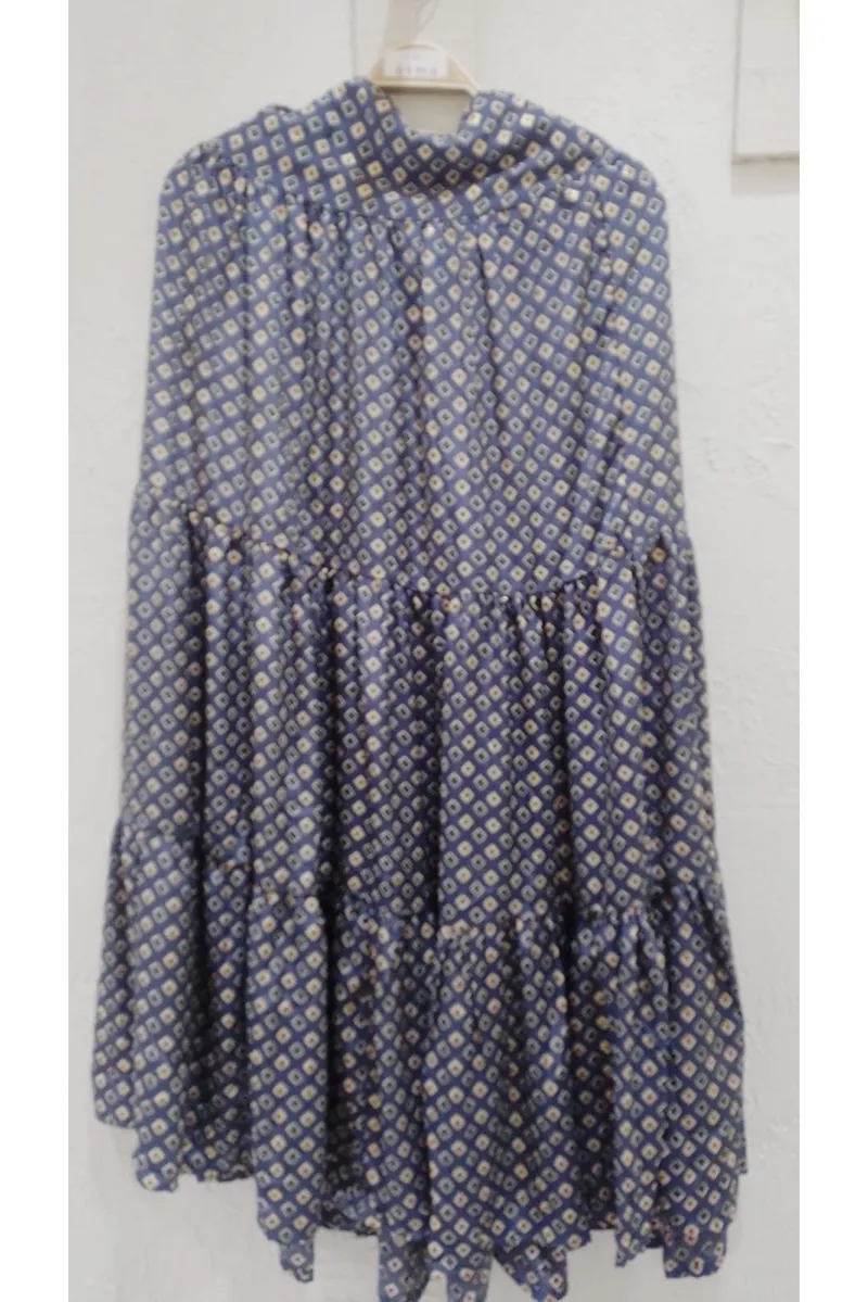 [LS128-8] Falda Larga de Seda