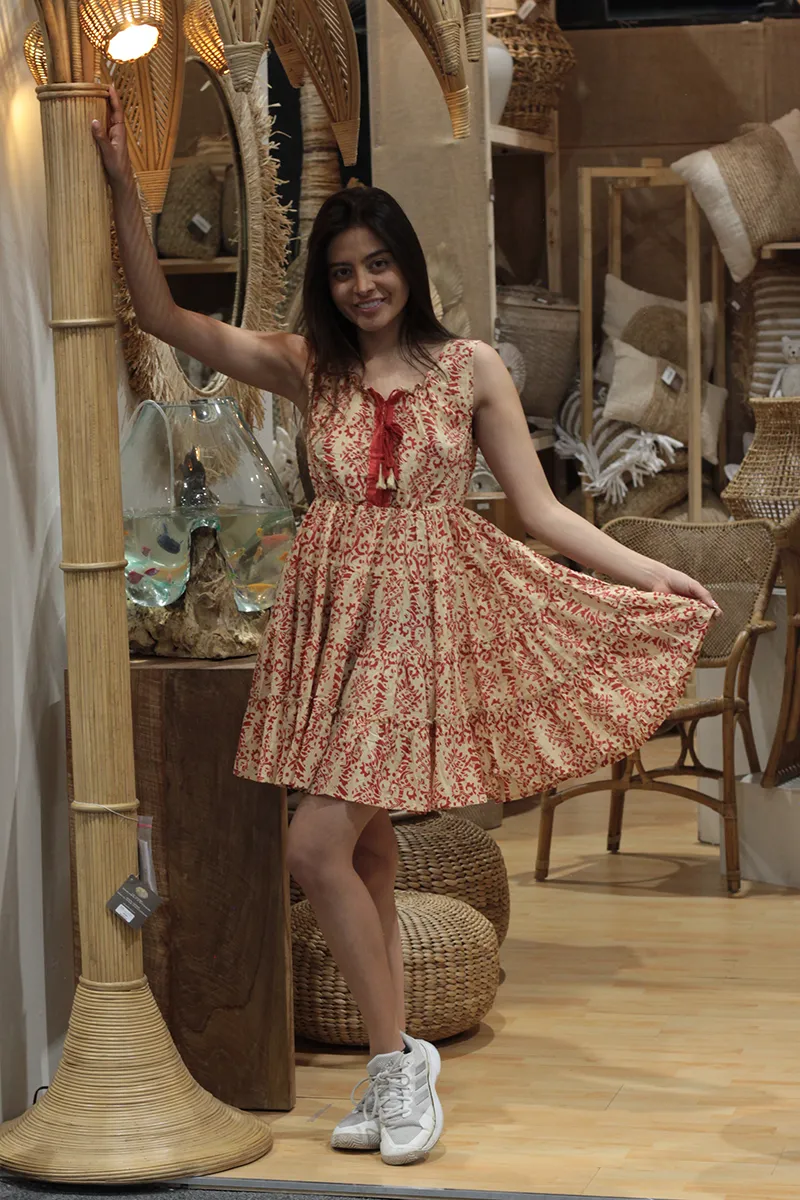 [CT722-2] Vestido Corto de Algodón