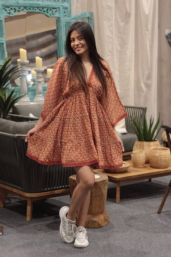 [CT213-2] Vestido Corto de Algodón