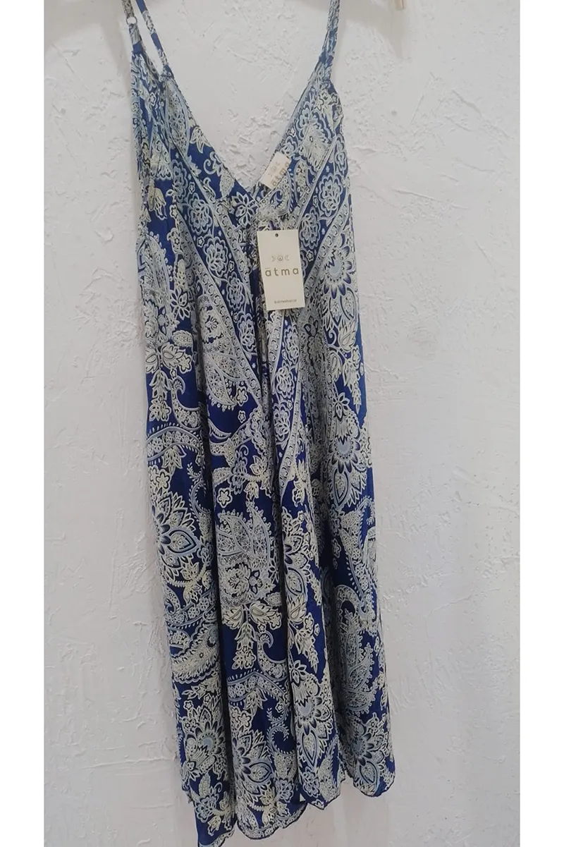 [SD1649-5] Vestido Corto de Seda