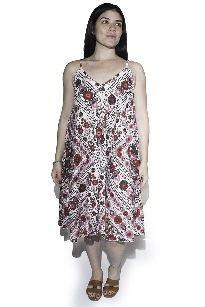 [SD1649-2] Vestido Corto de Seda