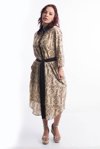 [CT9D-2] Vestido Largo de Algodón