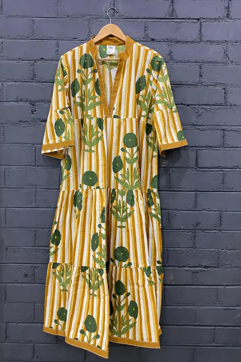 [CT500-5] Vestido Largo de Algodón