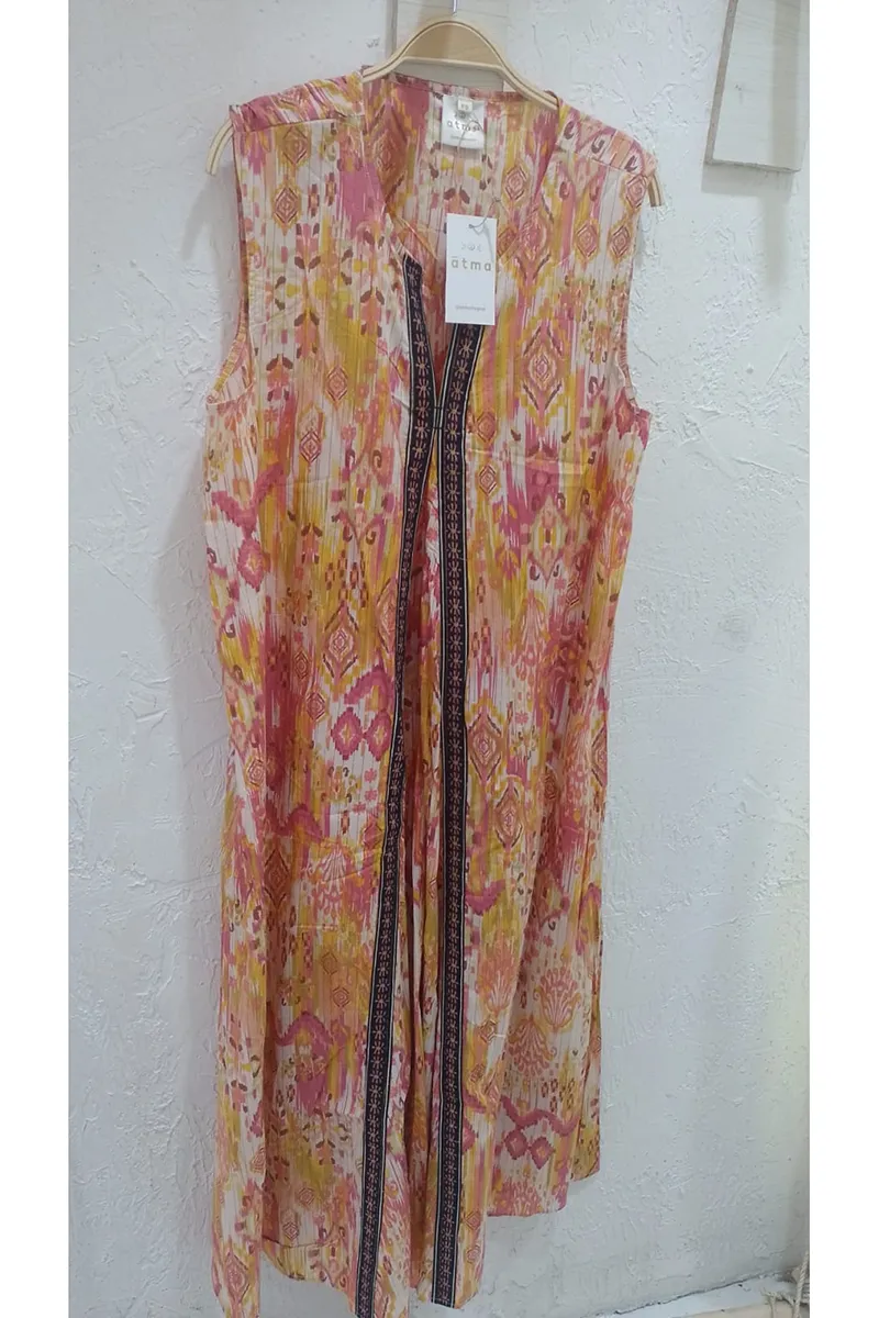 [CT19-4] Vestido Largo de Algodón