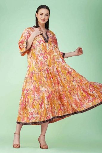 [CT500-1] Vestido Largo de Algodón