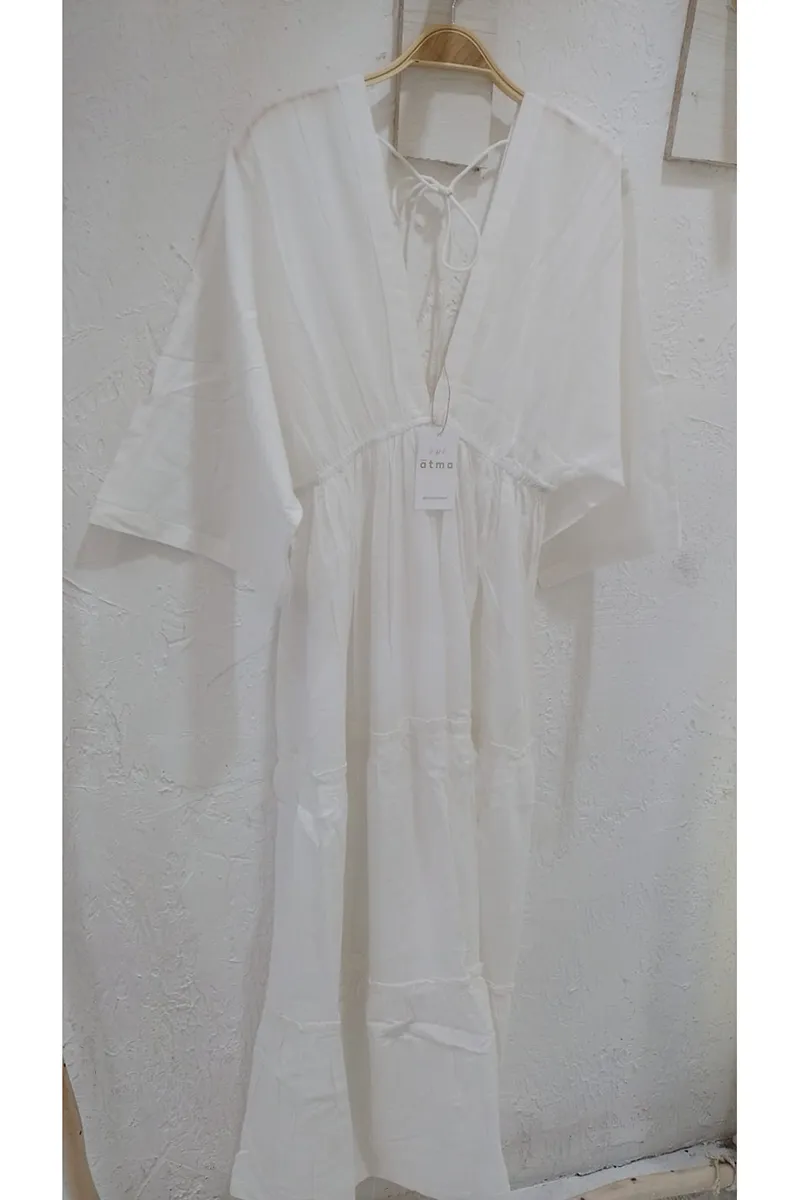 [CT205-3] Vestido Largo de Algodón