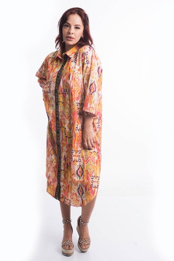 [CT9D-3] Vestido Largo de Algodón