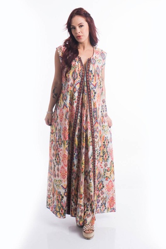 [CT19-2] Vestido Largo de Algodón