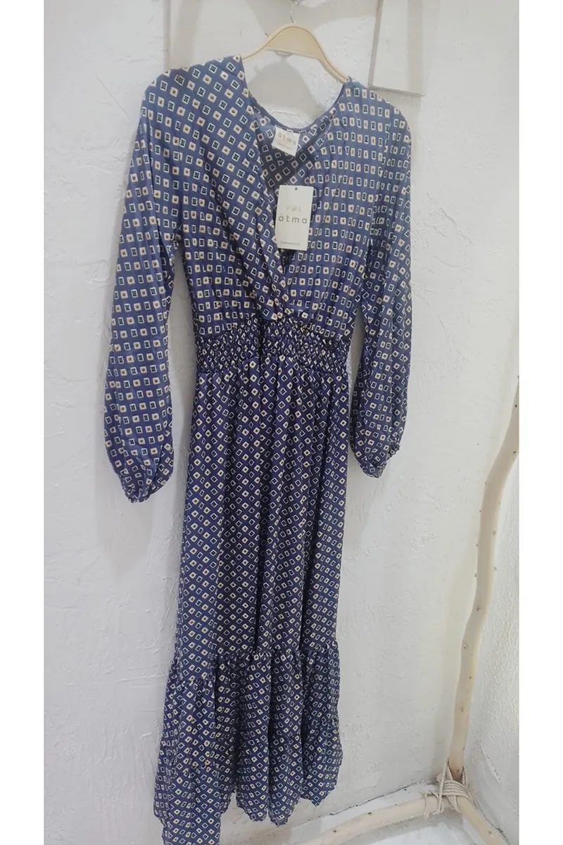 [LD2881-8] Vestido Largo de Seda
