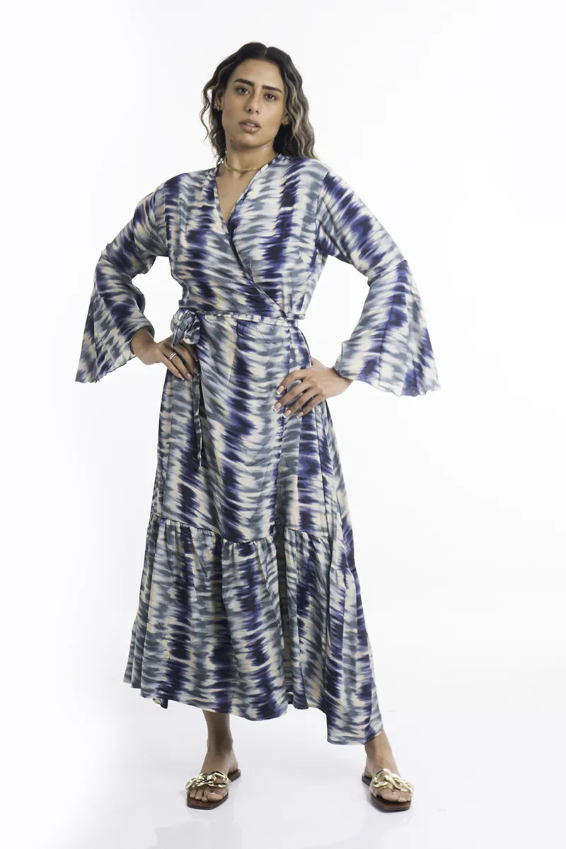 [LD2606-3] Vestido Largo de Seda