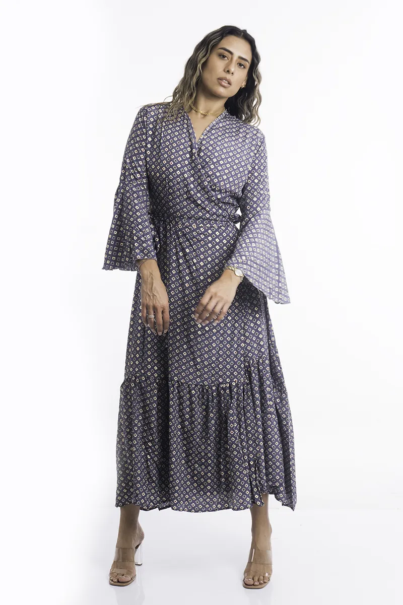 [LD2606-5] Vestido Largo de Seda